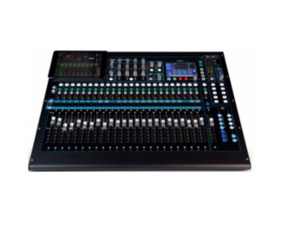 24 channel digital, 24 Mic/Line + 3 stereo, 100mm